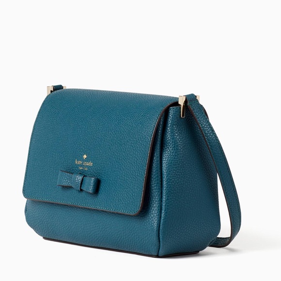 Kate Spade Teal Leather Crossbody Bag - Picture 2 of 5